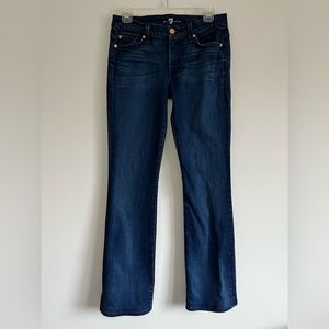 7 For All Mankind. Kimmie Bootcut Dark Wash Jeans. Size 29.